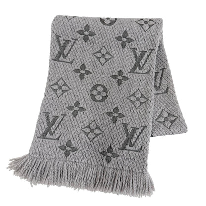 Louis Vuitton Echarpe Logo Mania Wool Silk Gripe Loulou Monogram Scarf