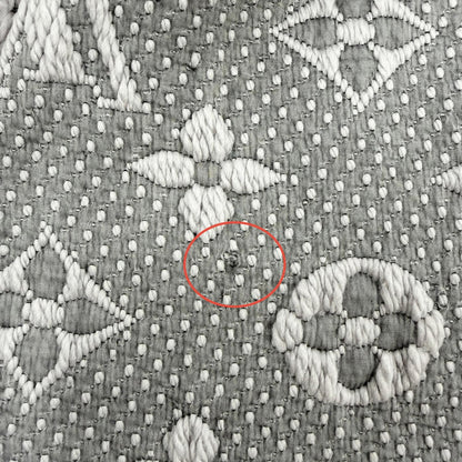 Louis Vuitton Echarpe Logo Mania Wool Silk Gripe Loulou Monogram Scarf — view 8