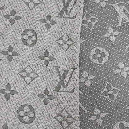 Louis Vuitton Echarpe Logo Mania Wool Silk Gripe Loulou Monogram Scarf — view 4