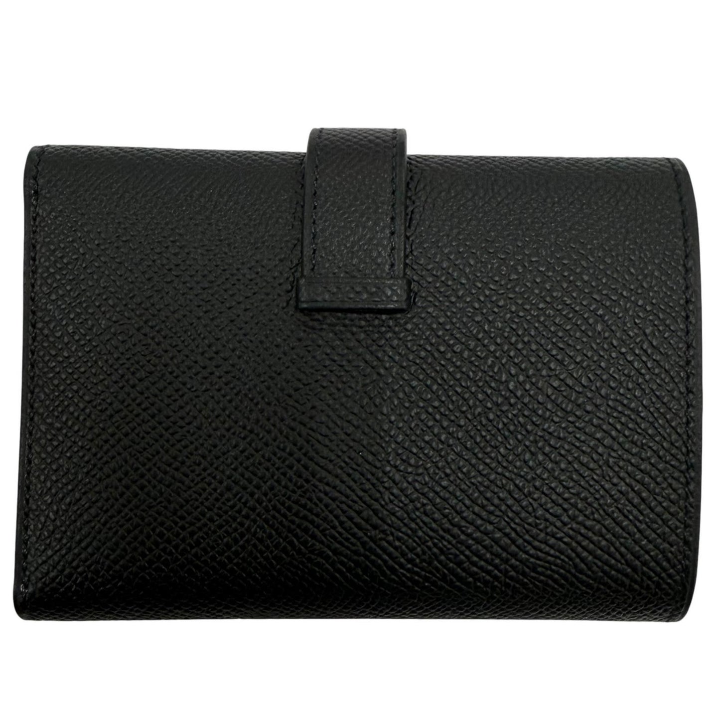 Hermes Bearn Combination Compact Wallet Veau Epsom Gold Trifold Black — view 3