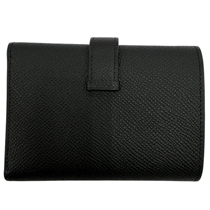 Hermes Bearn Combination Compact Wallet Veau Epsom Gold Trifold Black — view 3