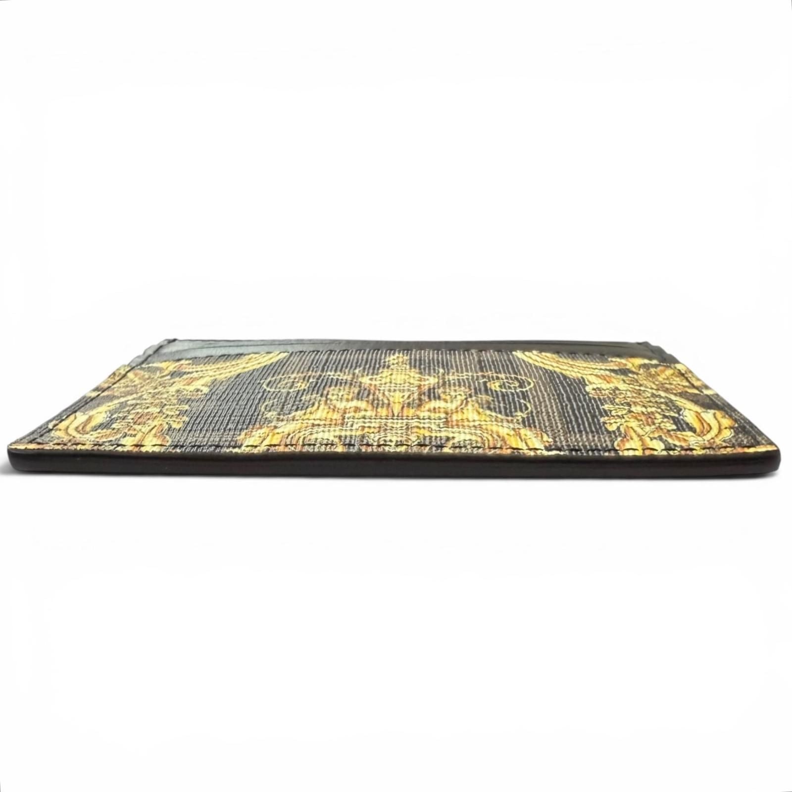 Fendi Fendace Zucca Baroque Pattern Leather Card Case — view 4
