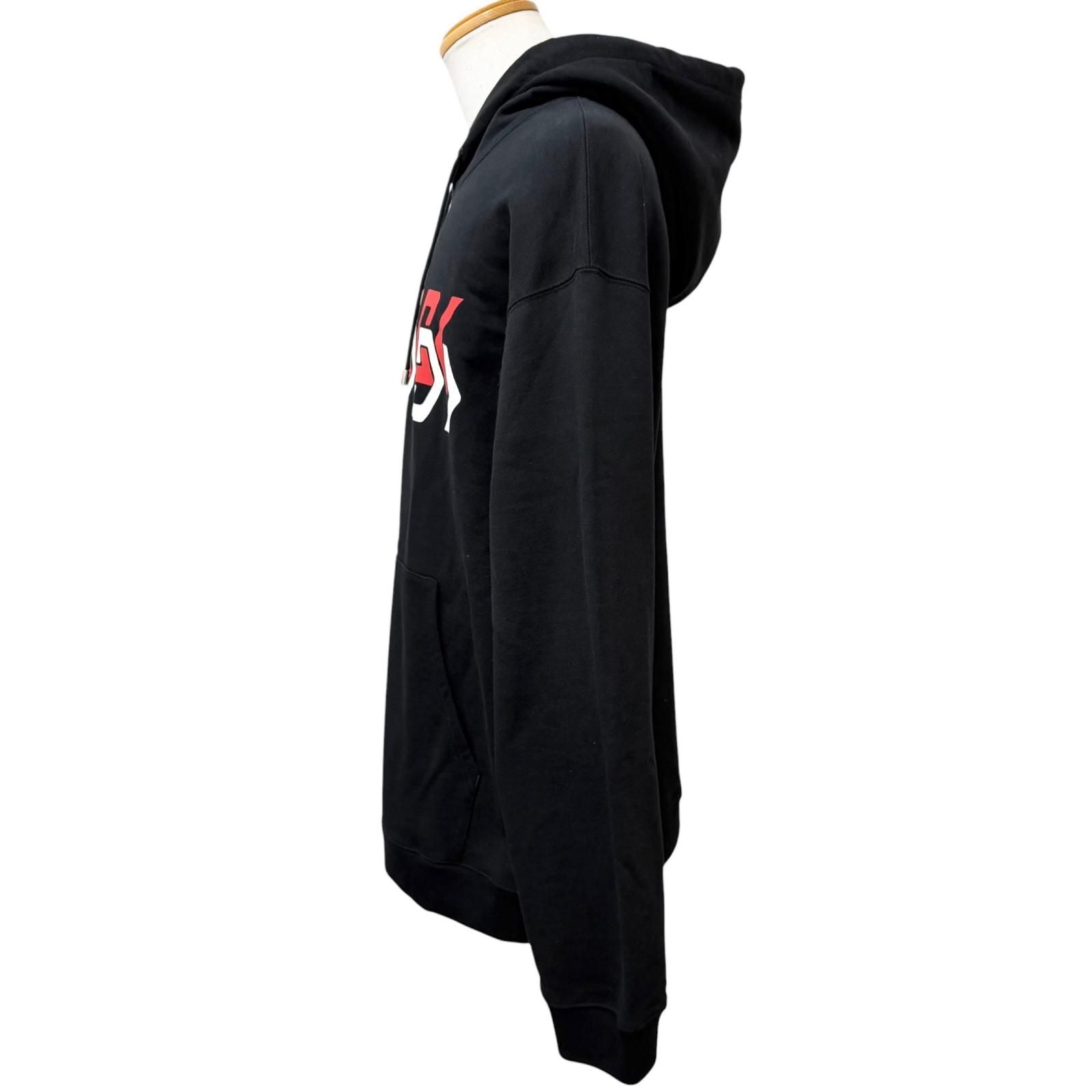 Gucci Cotton 100% Logo Print Pullover Hoodie Black XXL — view 3