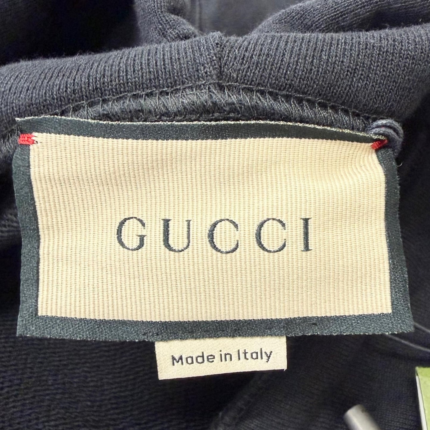 Gucci Cotton 100% Logo Print Pullover Hoodie Black XXL — view 6