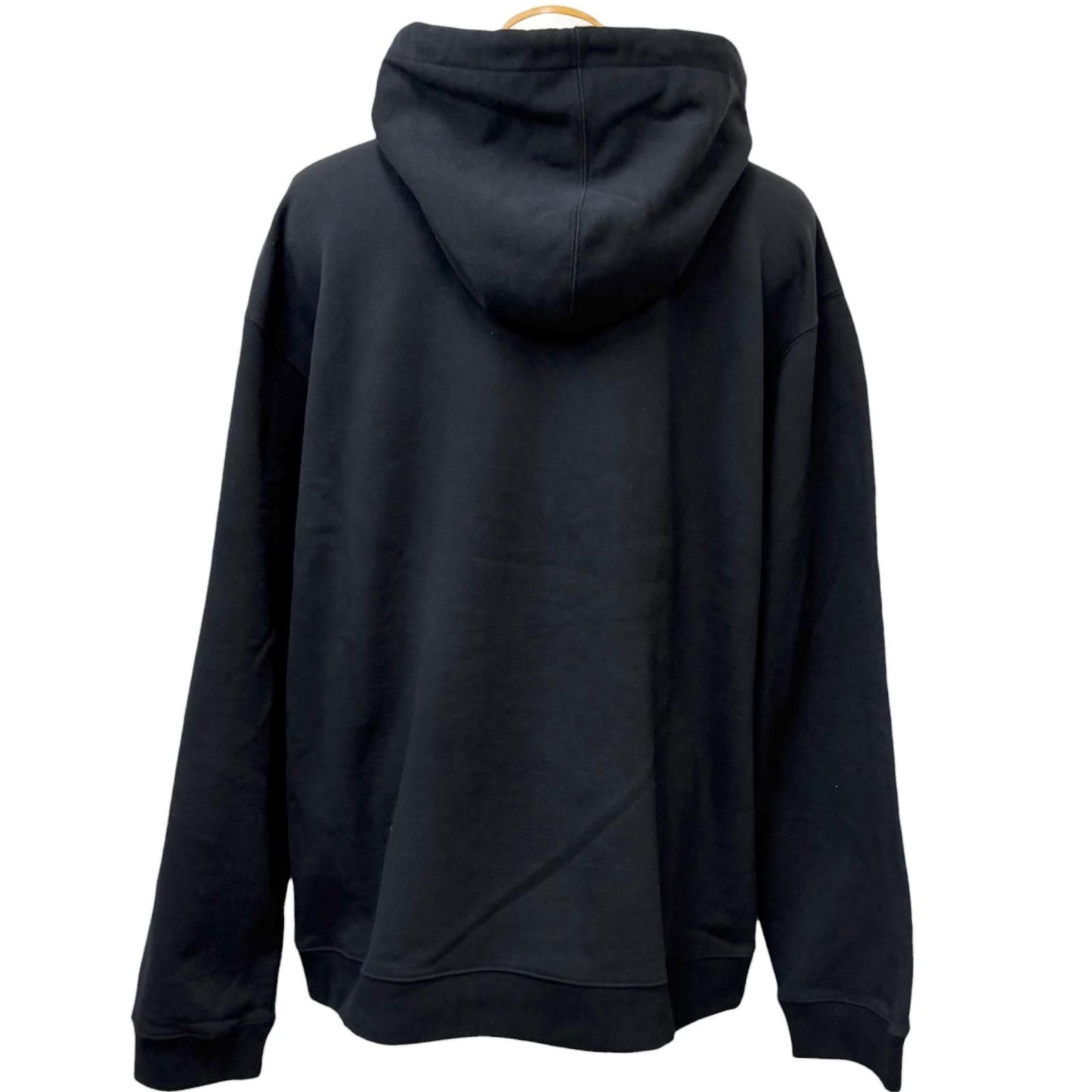 Gucci Cotton 100% Logo Print Pullover Hoodie Black XXL — view 4