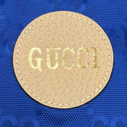 Gucci Off the Grid Nylon Vest GG Pattern Leather Logo with Patch Gilet Blue 50 — view 6
