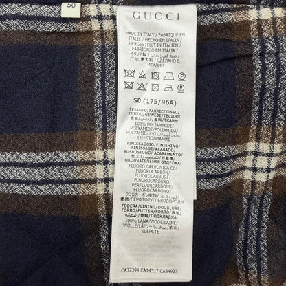 Gucci Off the Grid Nylon Vest GG Pattern Leather Logo with Patch Gilet Blue 50 — view 8