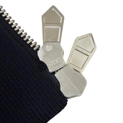 Hermes Wool Silk Maillon Quilted Jacket Navy — view 7
