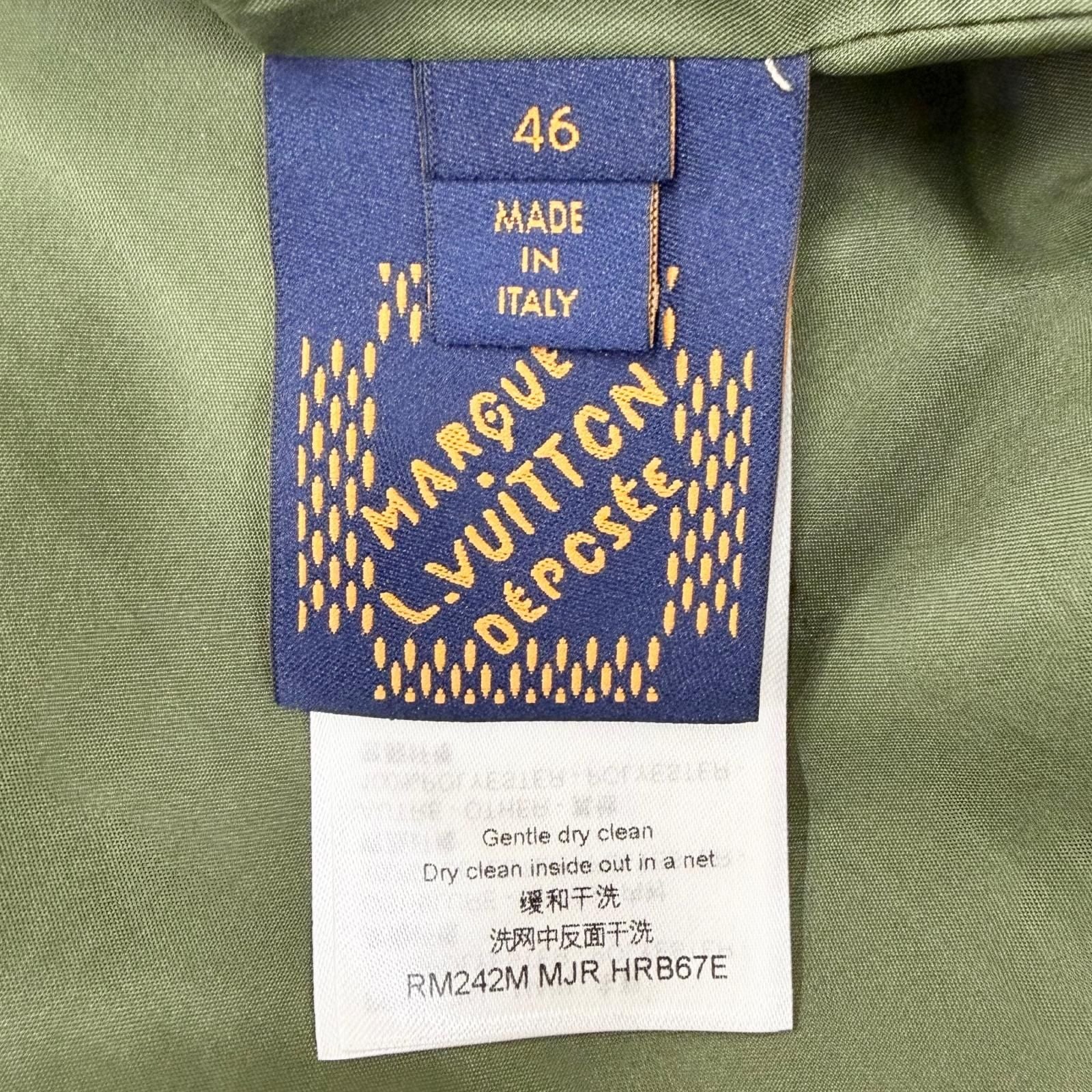 Louis Vuitton Damier Print Puff Jacket Khaki 46 — view 9