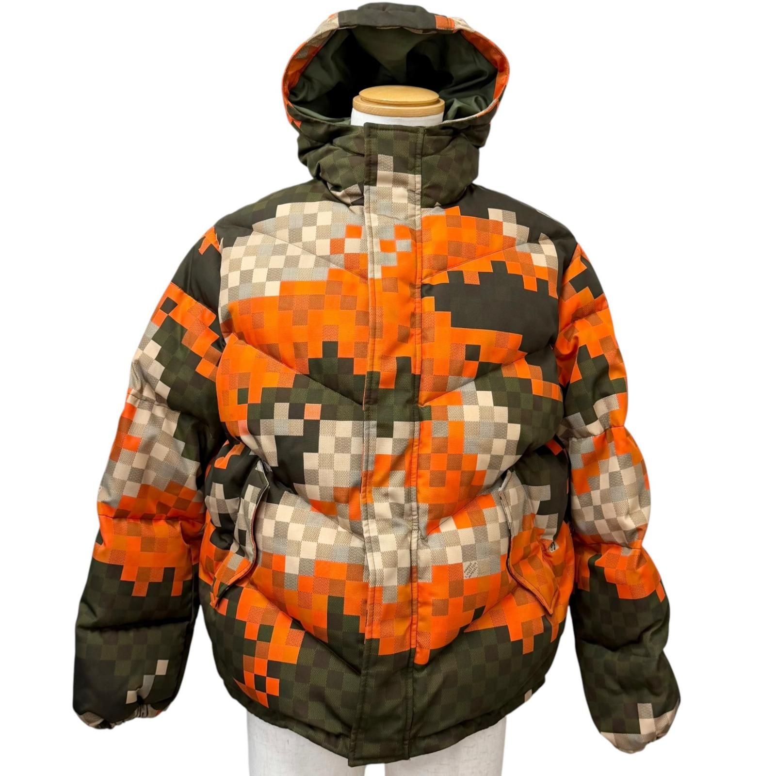 Louis Vuitton Damier Print Puff Jacket Khaki 46