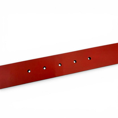 Gucci Interlocking Leather Belt Red Silver — view 8