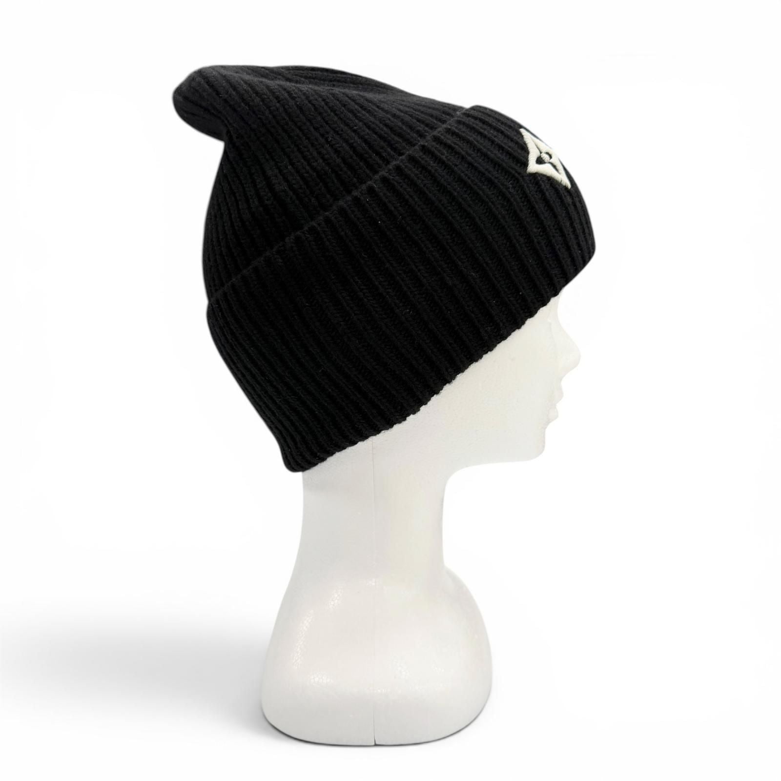 Louis Vuitton LV Head Line Wool Beanie Hat Knit Cap Black — view 3