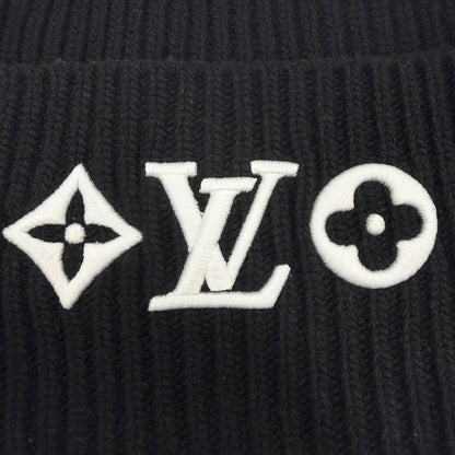 Louis Vuitton LV Head Line Wool Beanie Hat Knit Cap Black — view 5