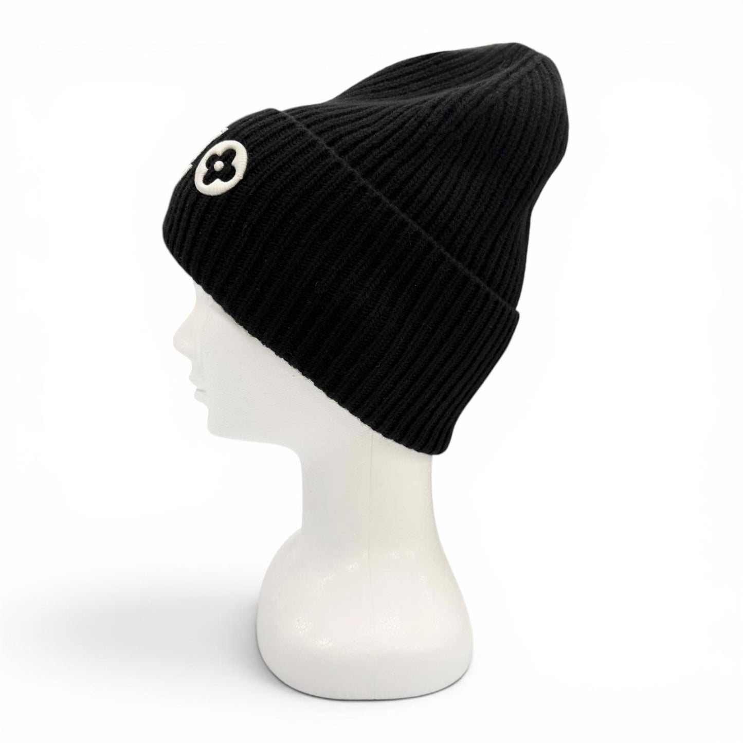 Louis Vuitton LV Head Line Wool Beanie Hat Knit Cap Black — view 2