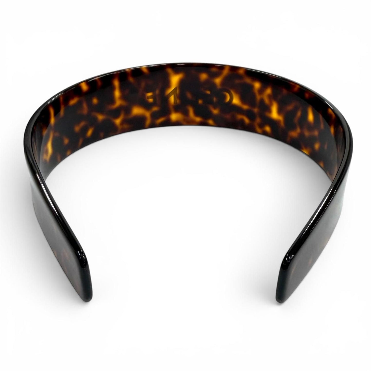 Celine Headband Acetate & Steel Logo — view 4