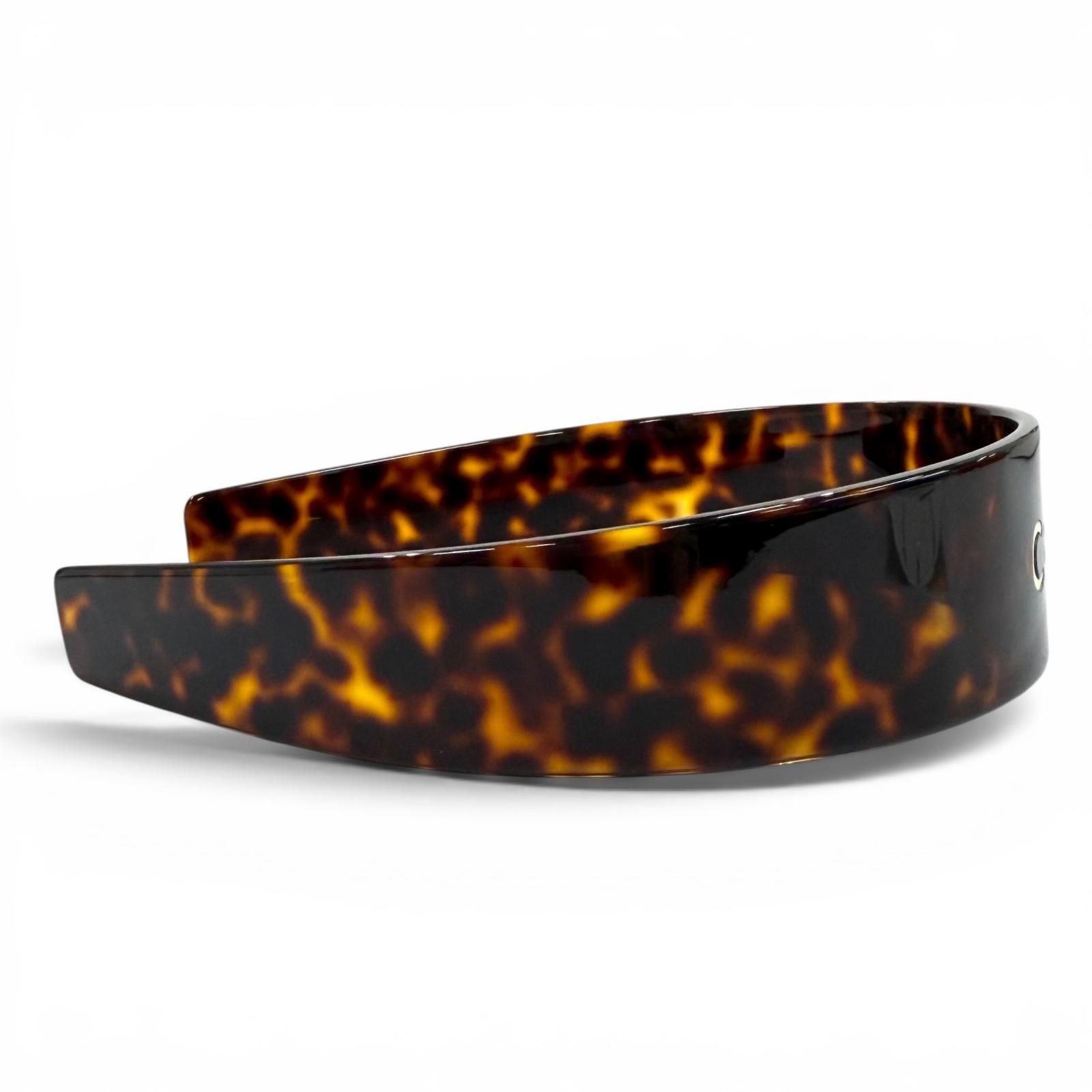 Celine Headband Acetate & Steel Logo — view 3