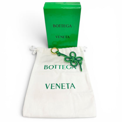 Bottega Veneta Dos Rifolio Leather Key Sling Bag Charm Green Gold — view 2