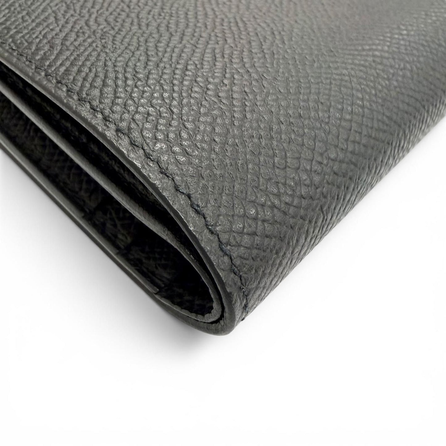 Hermes Bearn Compact Veau Epsom Gold Wallet Bifold Black — view 9