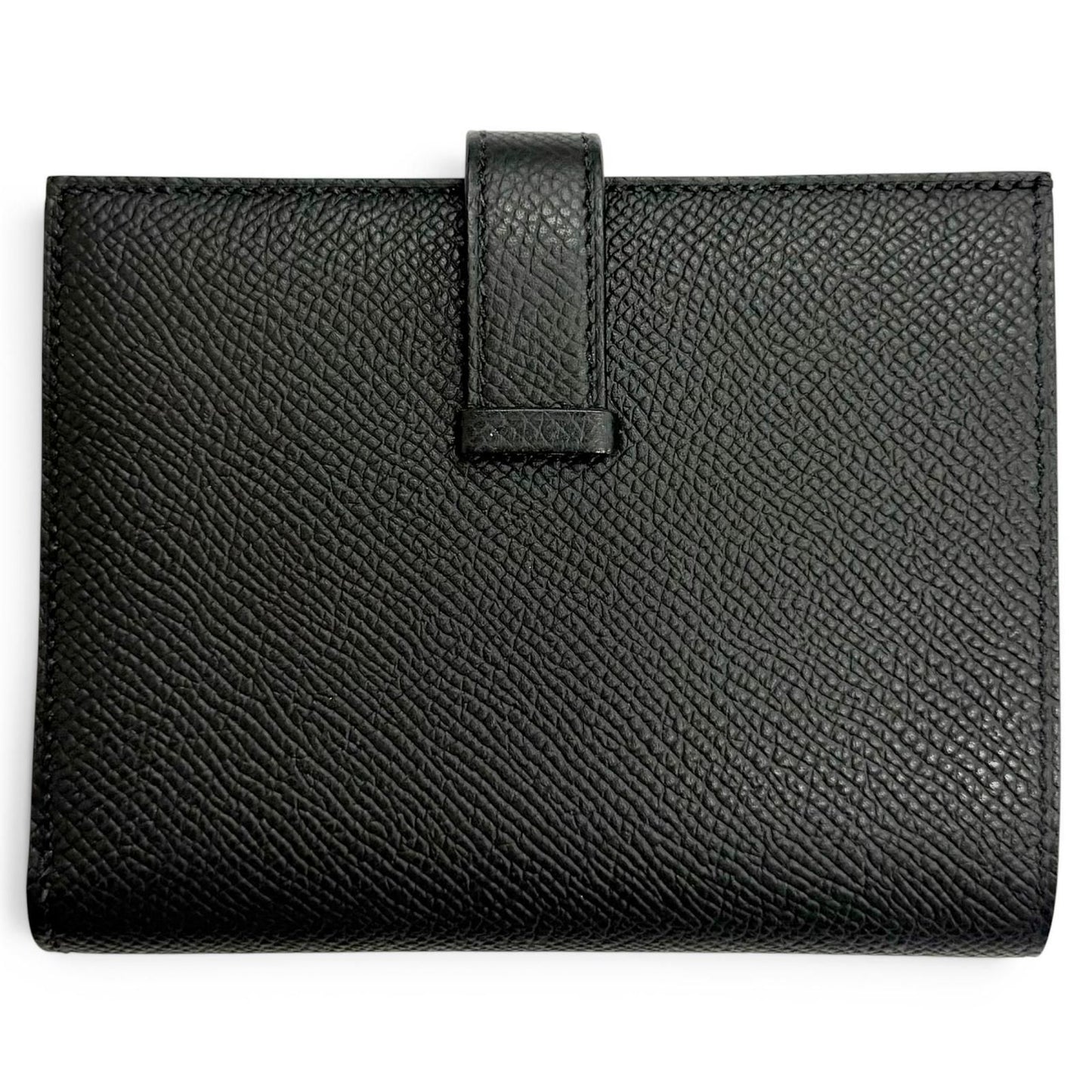 Hermes Bearn Compact Veau Epsom Gold Wallet Bifold Black — view 3