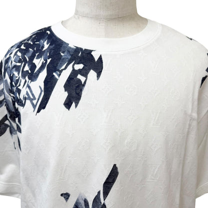 Louis Vuitton Cotton 100% Monogram Mesh Short Sleeve T-Shirt White XXL — view 2