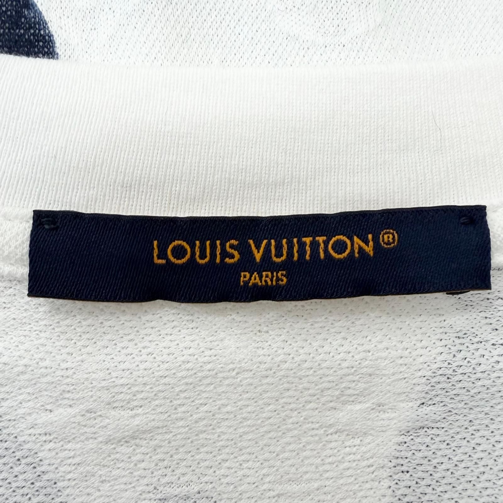 Louis Vuitton Cotton 100% Monogram Mesh Short Sleeve T-Shirt White XXL — view 6