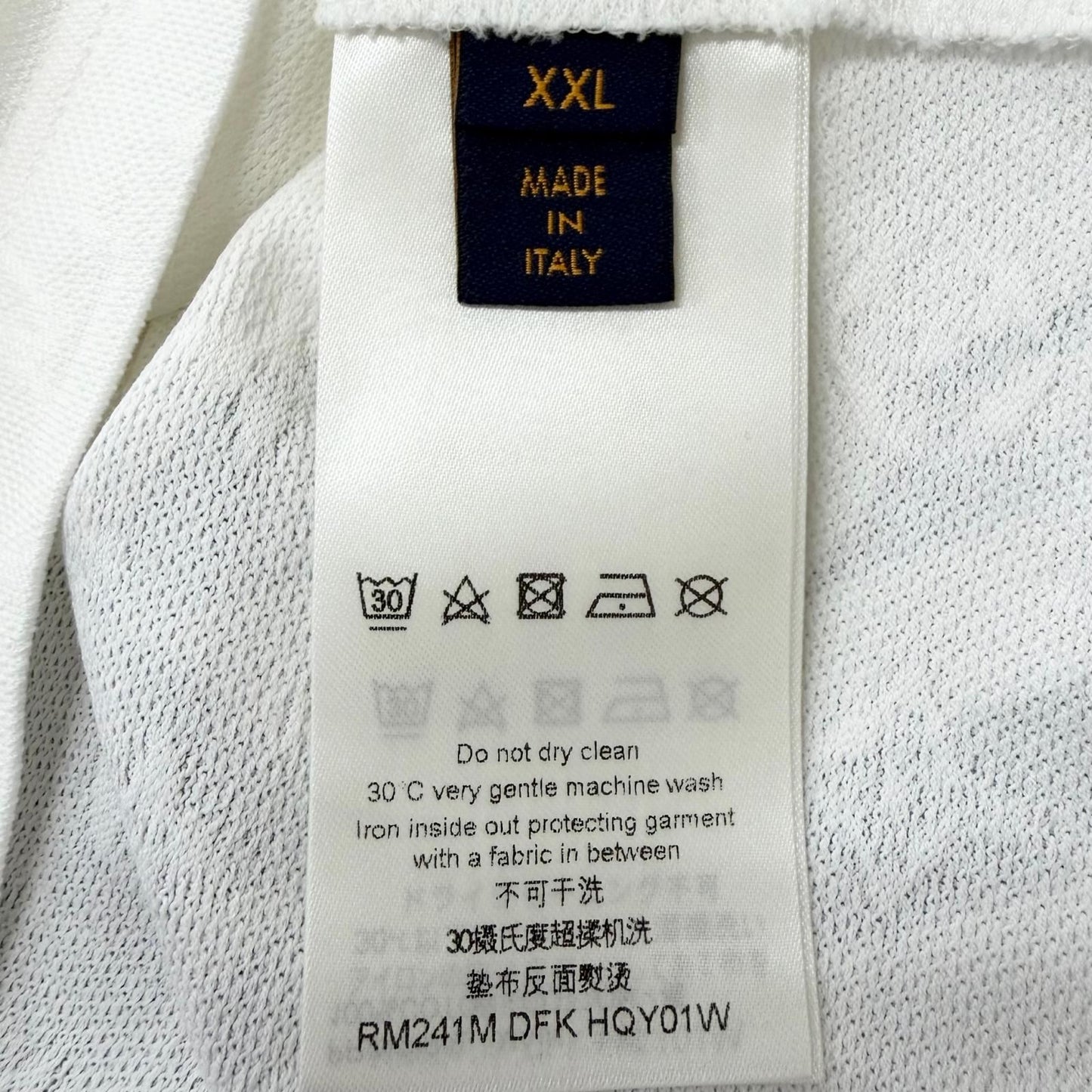 Louis Vuitton Cotton 100% Monogram Mesh Short Sleeve T-Shirt White XXL — view 7