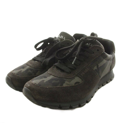 Prada Sneakers Camouflage Pattern Suede Nylon Switch Black an 6 — view 2