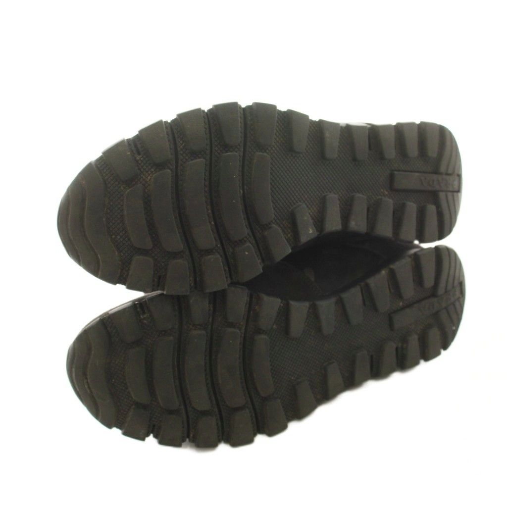 Prada Sneakers Camouflage Pattern Suede Nylon Switch Black an 6 — view 5