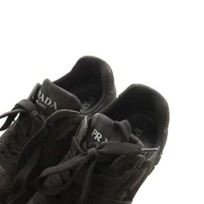 Prada Sneakers Camouflage Pattern Suede Nylon Switch Black an 6 — view 7