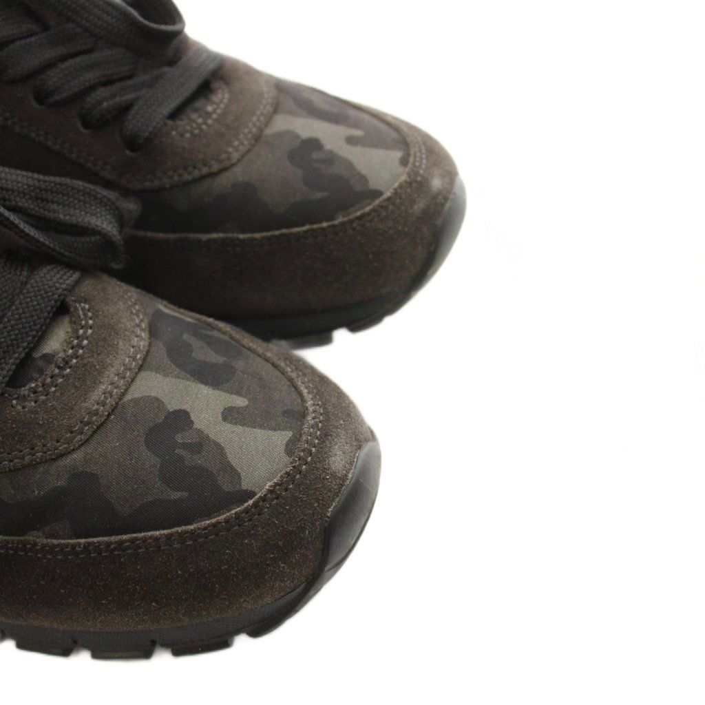 Prada Sneakers Camouflage Pattern Suede Nylon Switch Black an 6 — view 8