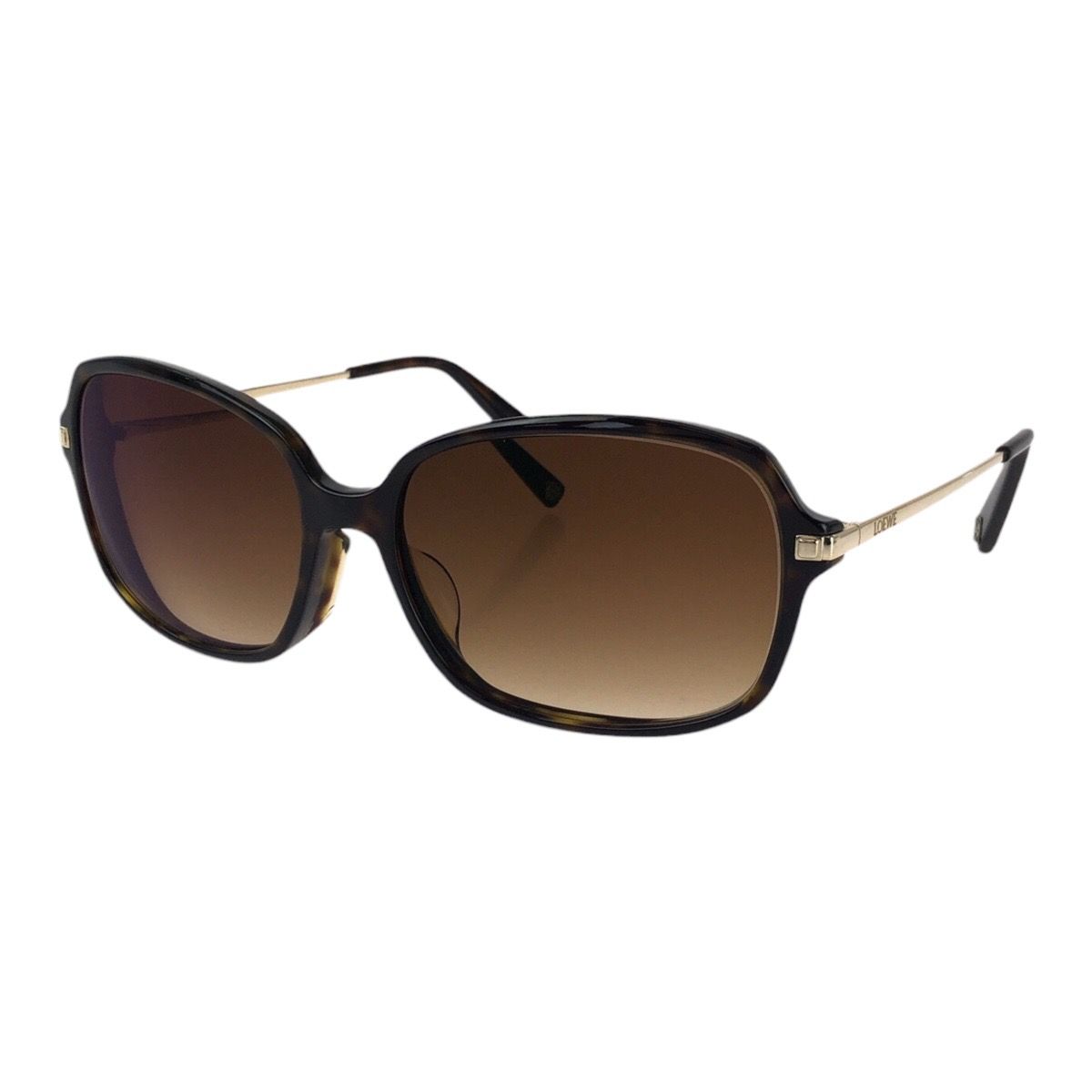 Loewe Dark Brown Gold Acetate Plating Sunglasses Frame Eyewear