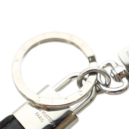 Louis Vuitton Key Holder LV Padlock Dragonne Leather Logo Black Silver Color — view 5
