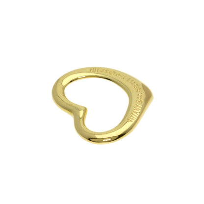 Tiffany & Co Open Heart Top Pendant 18K Yellow Gold — view 2