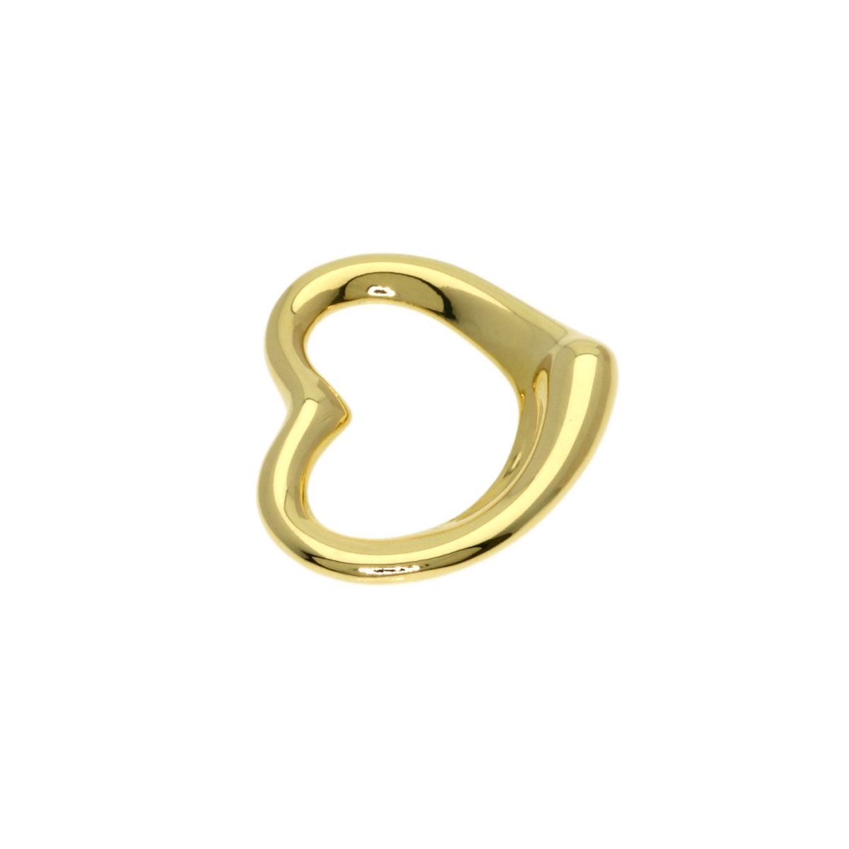 Tiffany & Co Open Heart Top Pendant 18K Yellow Gold — view 3