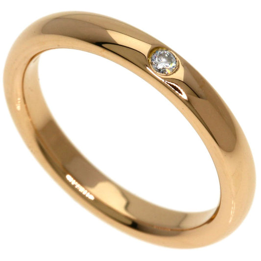 Tiffany & Co Band Diamond Ring 18K Pink Gold