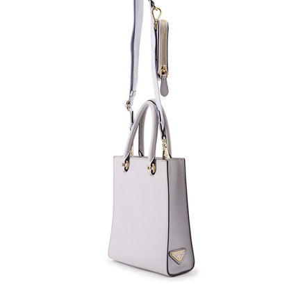 Prada Mini Triangle Logo Leather 2-Way Shoulder — view 2