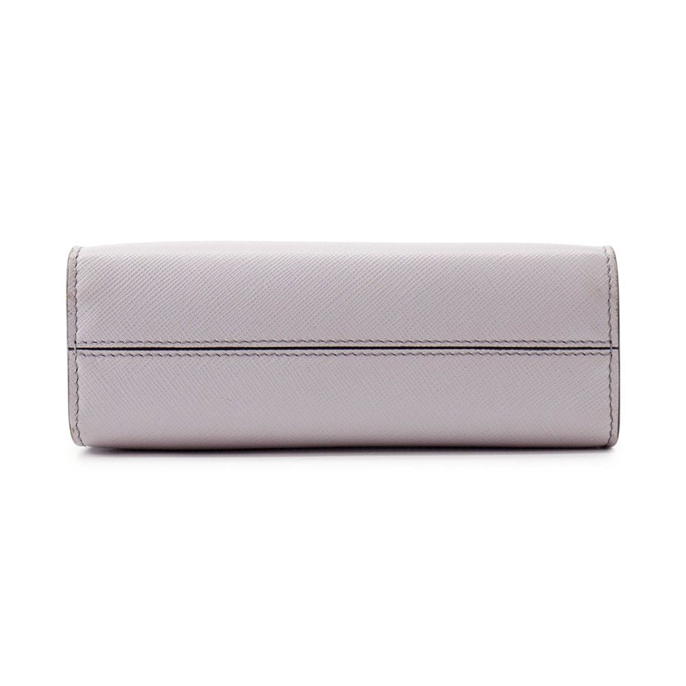 Prada Mini Triangle Logo Leather 2-Way Shoulder — view 3