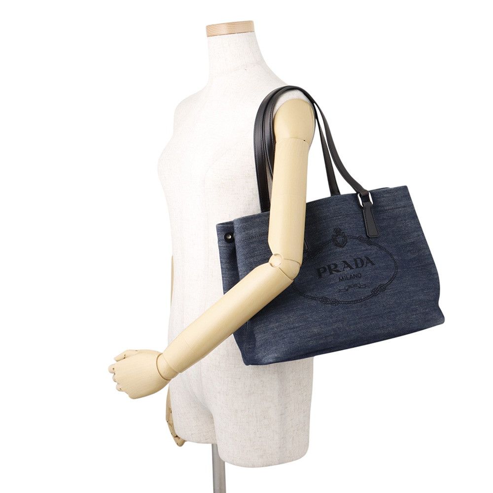 Prada Tote Canvas Logo 1 Shoulder — view 4