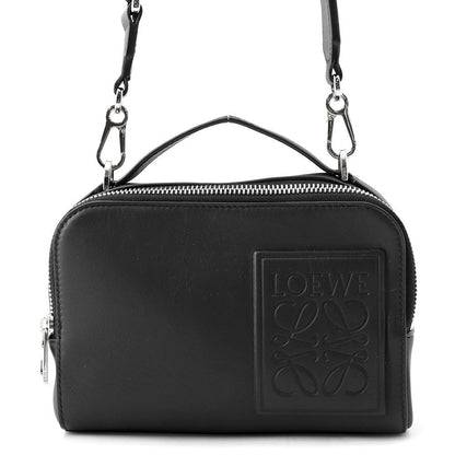 Loewe Shoulder Bag Mini Leather Cloth Black