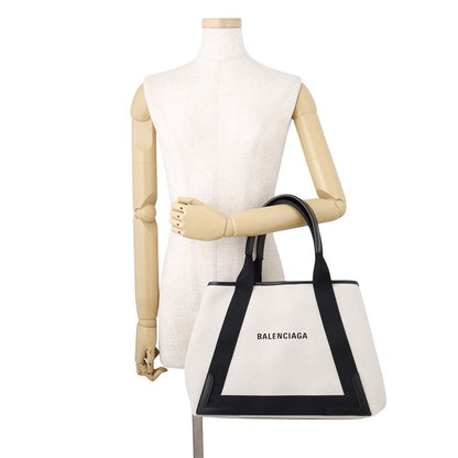 Balenciaga White Black with Tote Navy Cabas M Pouch — view 4