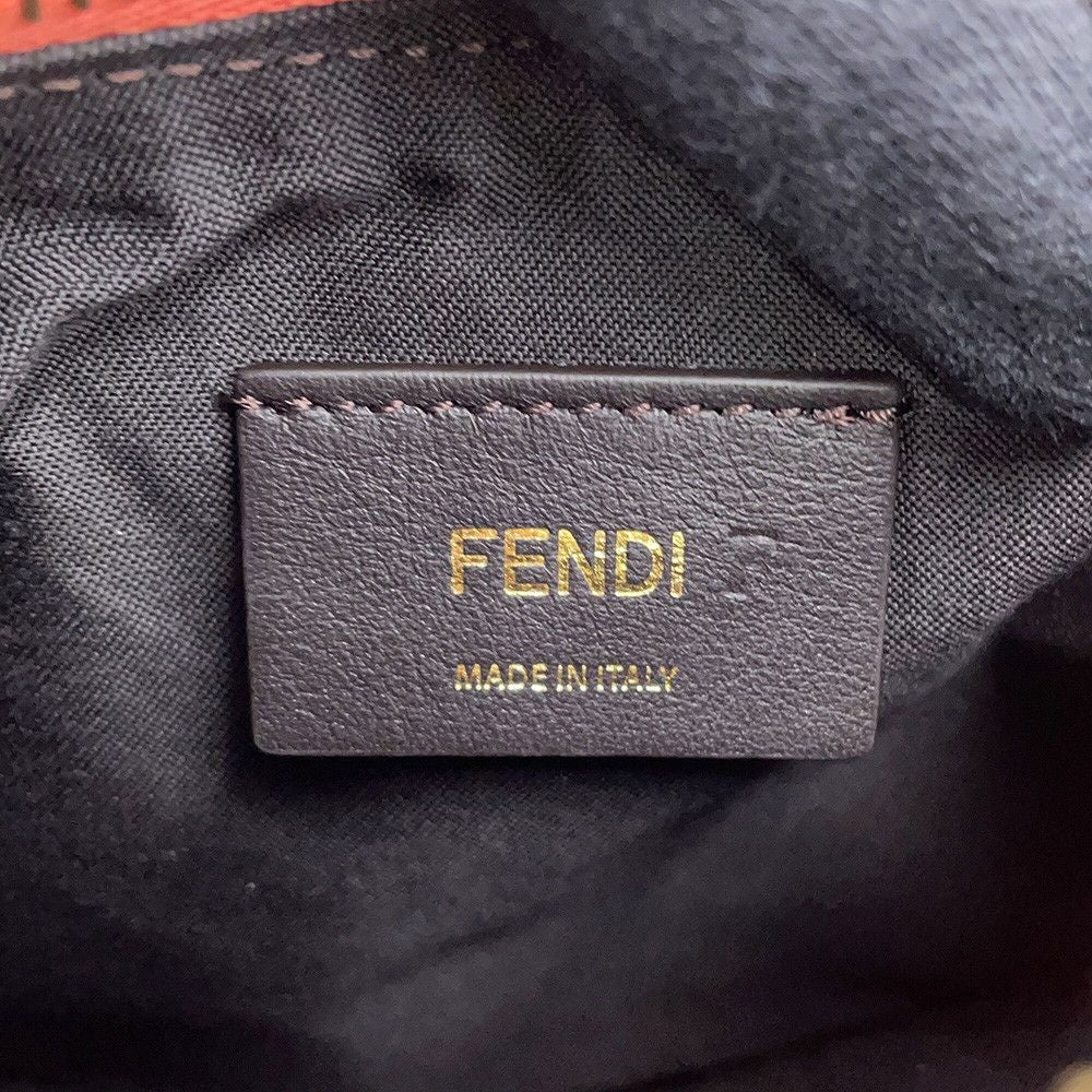 Fendi Shoulder Bag Graffiti Mini Hobo Leather — view 8