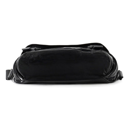 Saint Laurent Paris Embroidered Belt Bag Logo Silk Tech Canvas Black — view 3