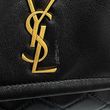 Saint Laurent Paris Chain Shoulder Bag Mini Nolita Quilted YSL Black — view 8