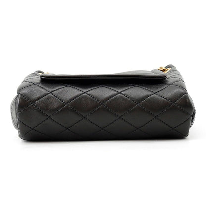 Saint Laurent Paris Chain Shoulder Bag Mini Nolita Quilted YSL Black — view 3