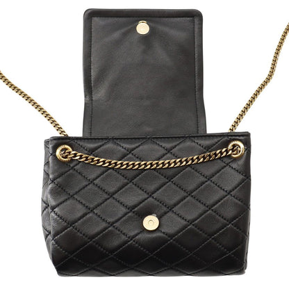 Saint Laurent Paris Chain Shoulder Bag Mini Nolita Quilted YSL Black — view 6