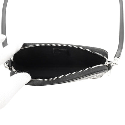Celine Shoulder Bag Triomphe Horizontal Leather Black — view 5