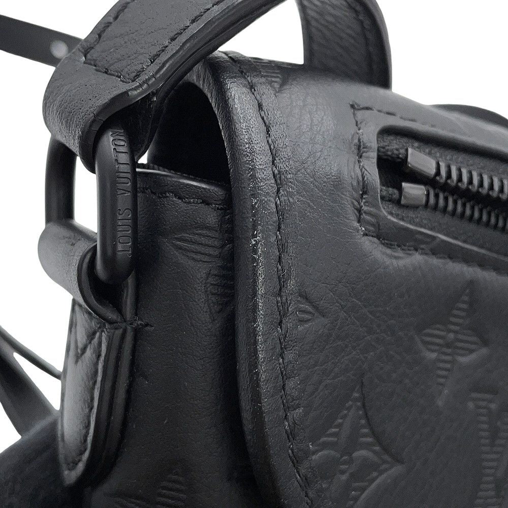 Louis Vuitton Shoulder Bag Monogram Shadow Pulse Wearable Wallet Black — view 8