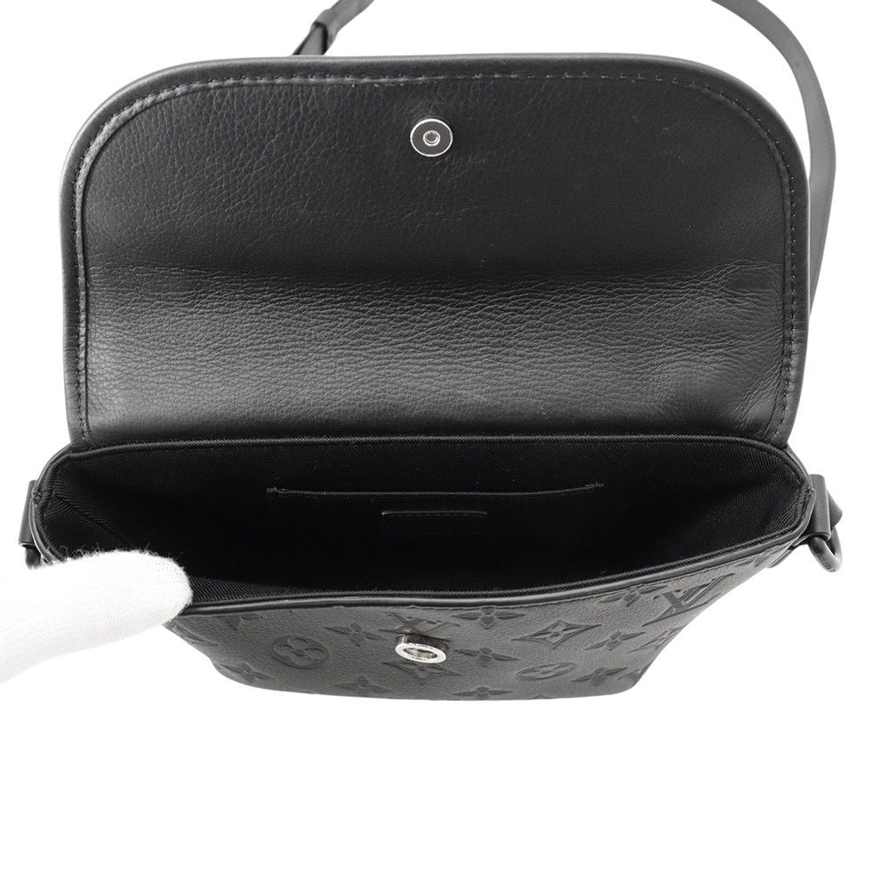 Louis Vuitton Shoulder Bag Monogram Shadow Pulse Wearable Wallet Black — view 6