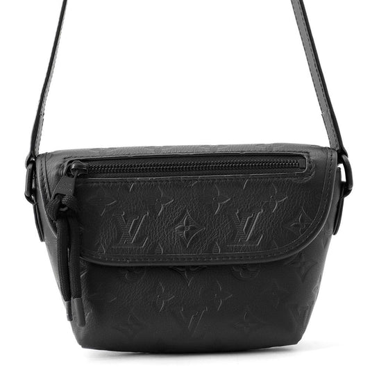 Louis Vuitton Shoulder Bag Monogram Shadow Pulse Wearable Wallet Black