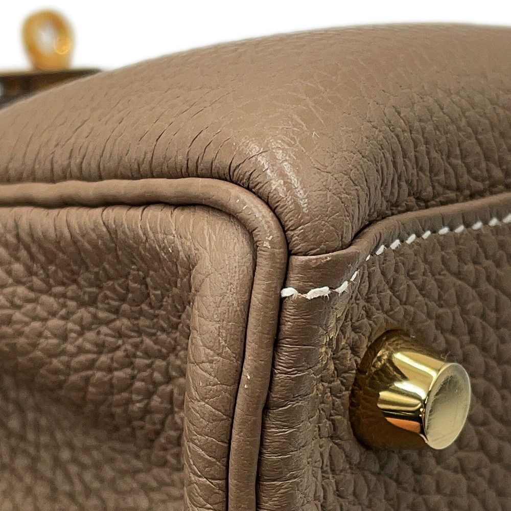 Hermes Handbag Kelly 25 Retourne Etoupe Gold Togo 2-Way — view 7
